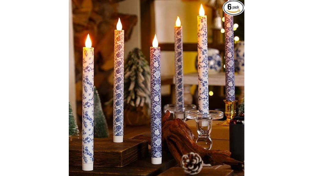 christmas flameless candle set