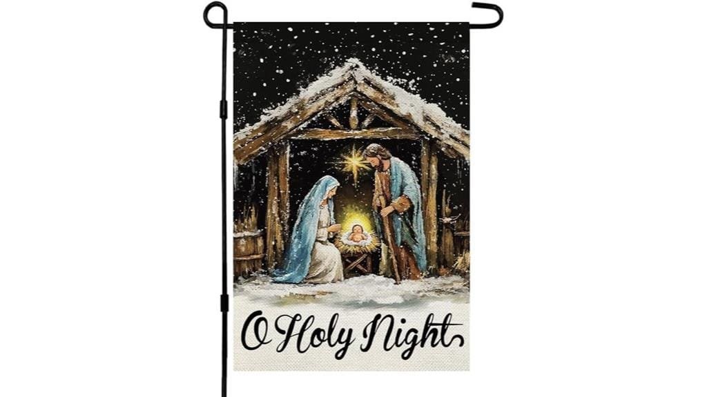 christmas holy night flag