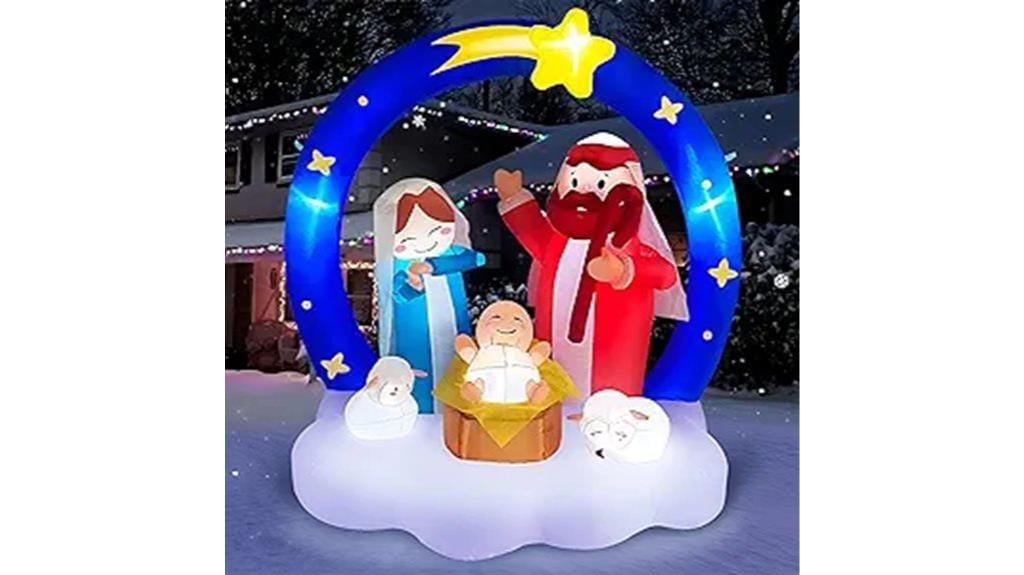 christmas inflatable nativity scene