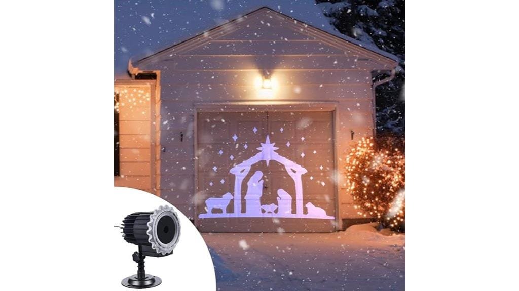 christmas nativity scene projector