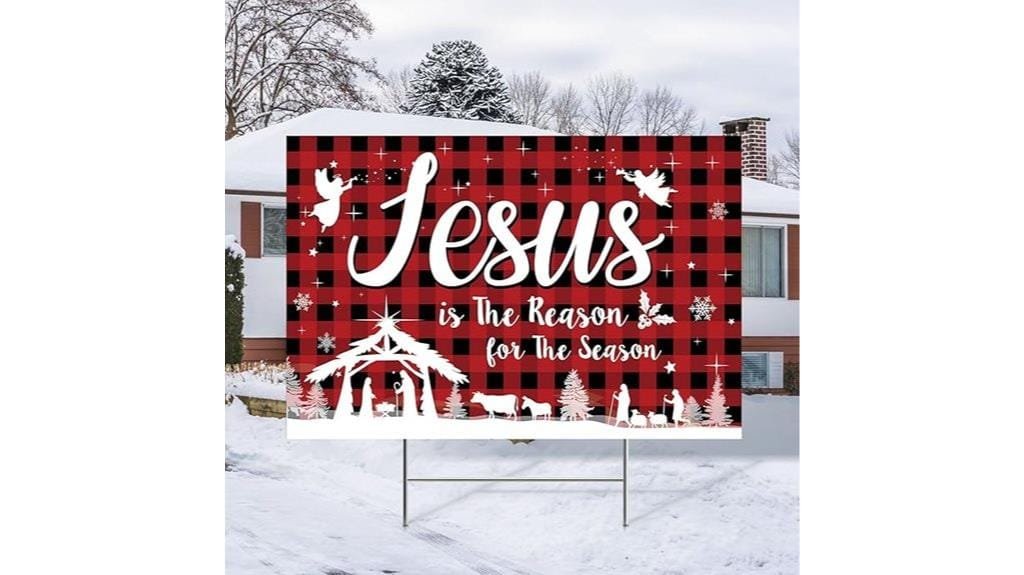 christmas nativity yard sign