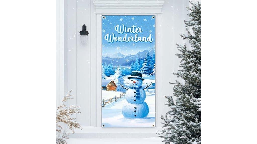 christmas snowman door decoration