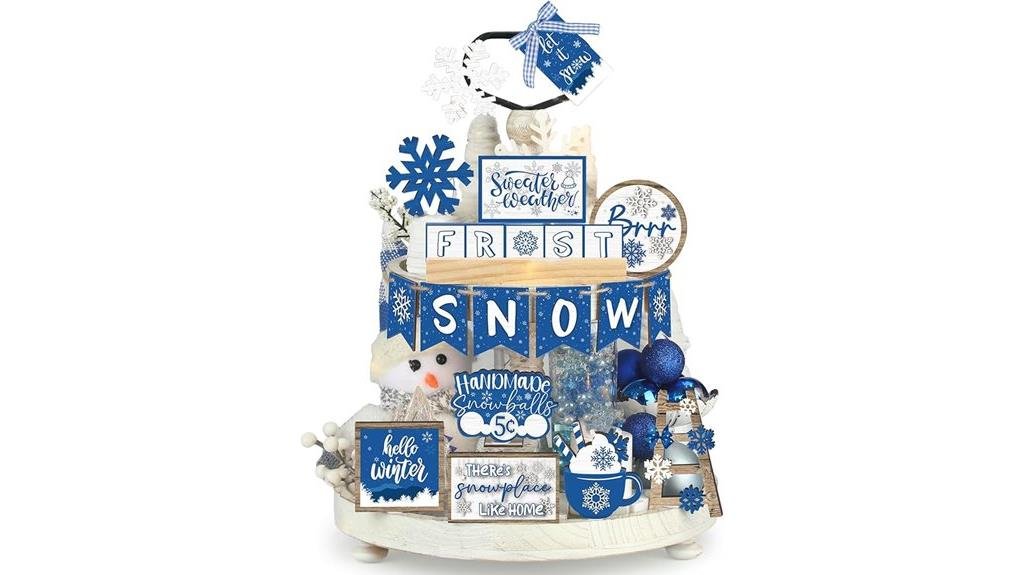 christmas tiered tray decor