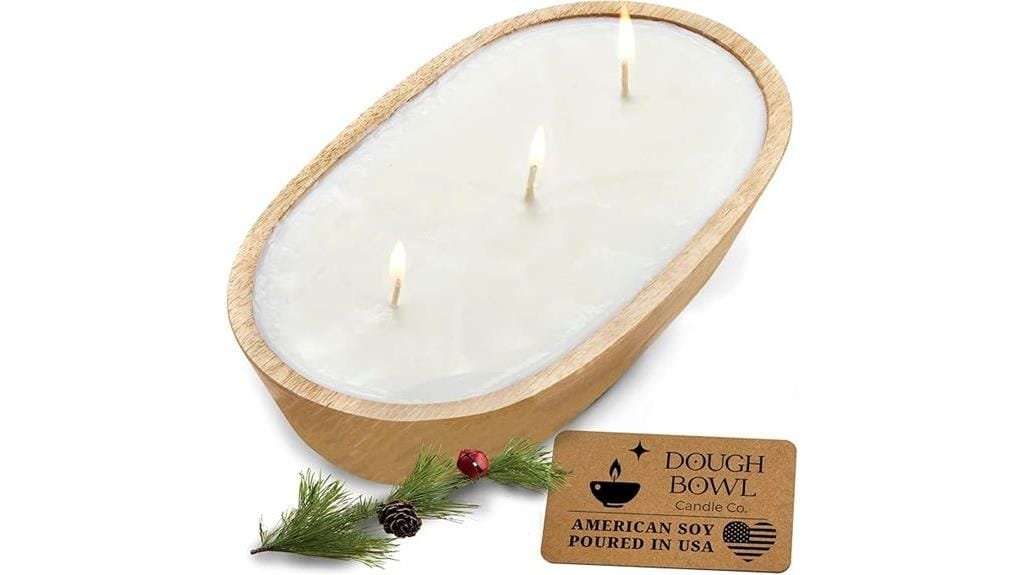 christmas tree soy candle