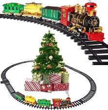 Christmas Train Set - Christmas Tree Train Set Around The Tree with Real Smoke