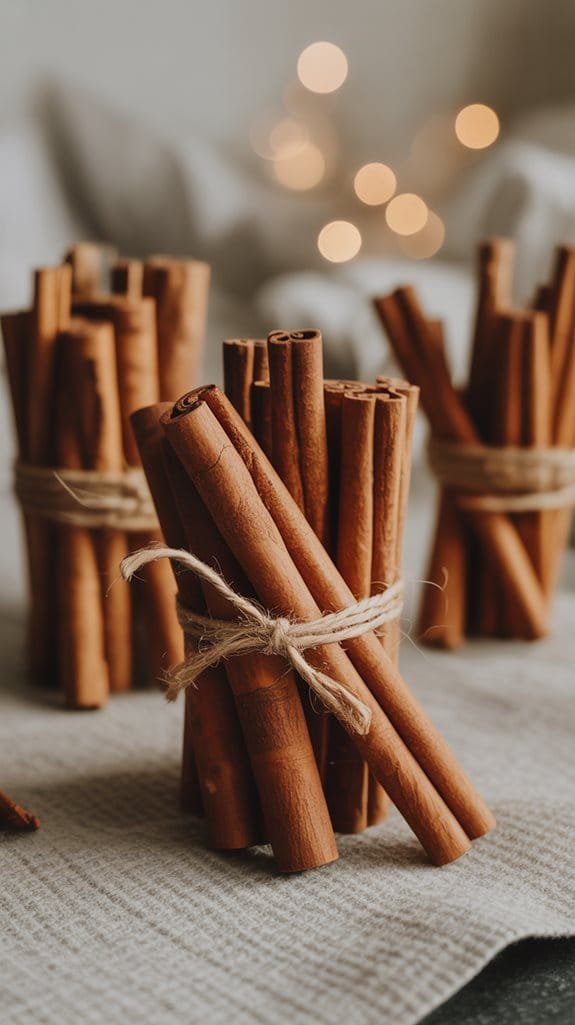 cinnamon stick decorative arrangements