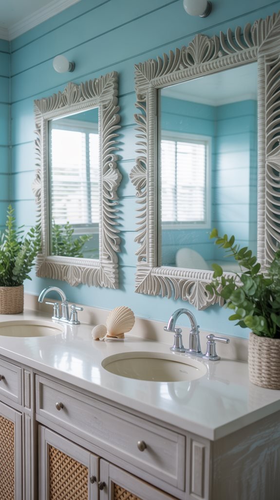coastal charm through mirrors