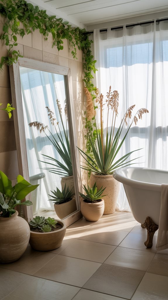 coastal greenery for bathrooms