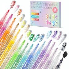 COLAYERIST Nail Art Pens - 16 Color Set