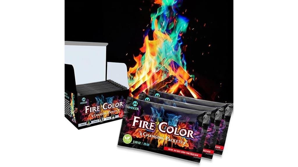 colorful campfire fire packets