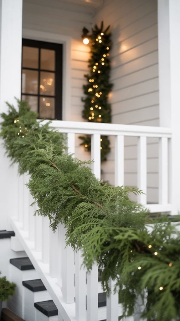 contemporary clean line garlands