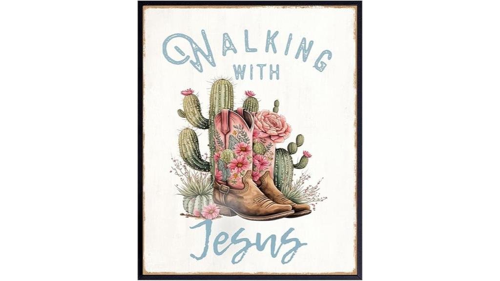 cowgirl inspirational bible art