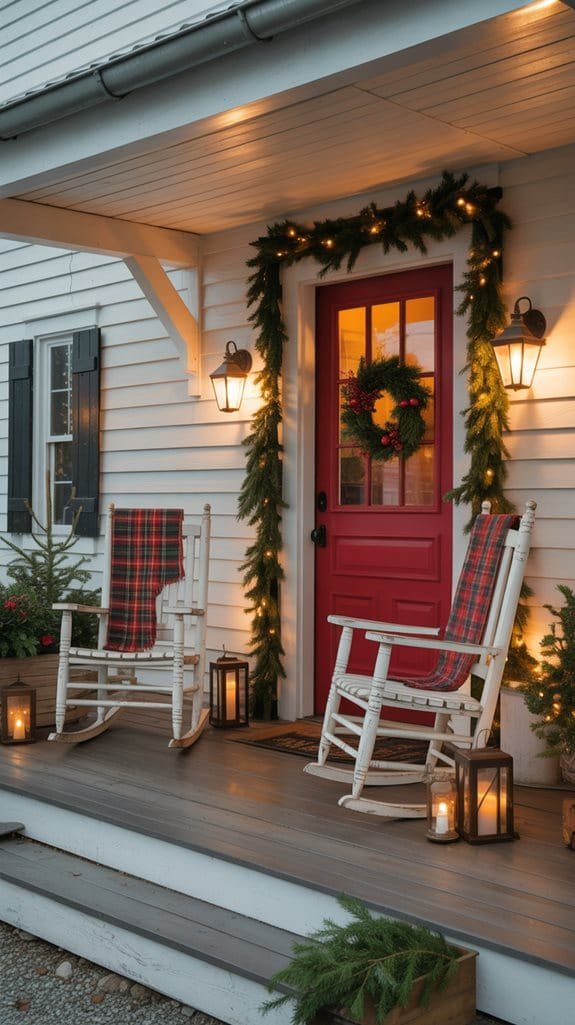 cozy porch seating area