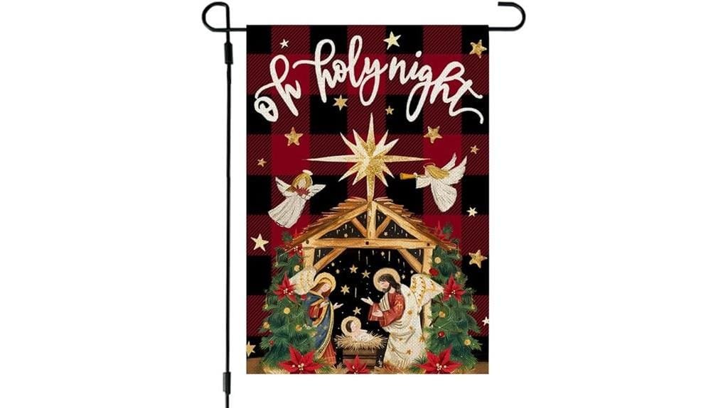crowned beauty christmas flag