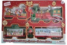 Disney Mickey Mouse Holiday Express 49pc Train Set Lights Sounds Remote NEW TDR