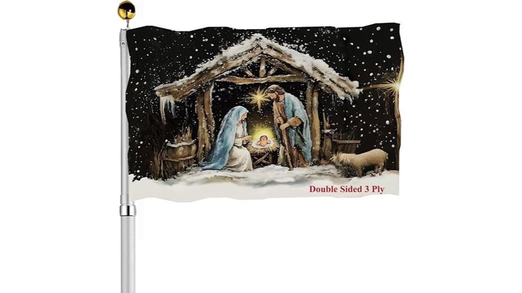 double sided christmas flag