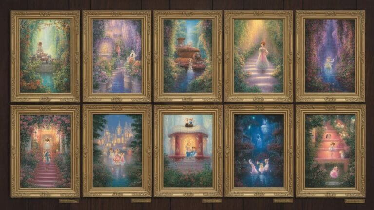 enchanting thomas kinkade disney art