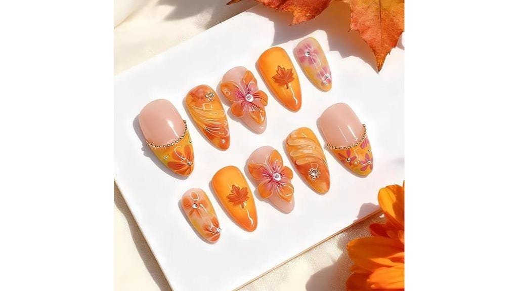 fall press on nails set