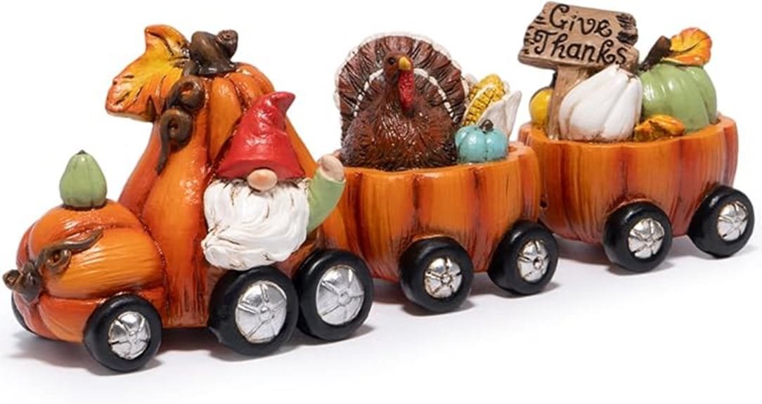 fall pumpkin train decor