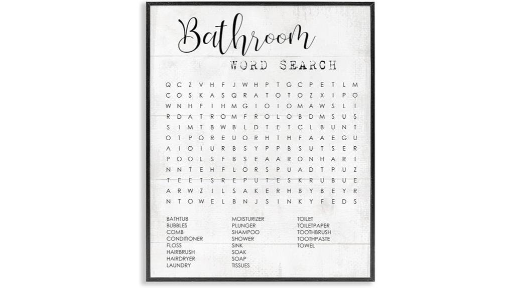 family bathroom wall art