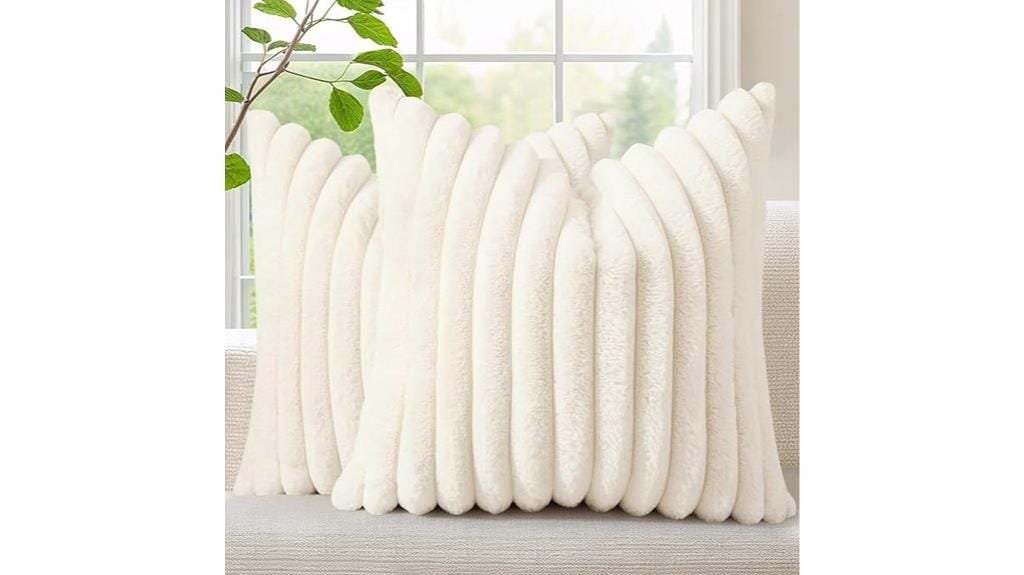 faux fur christmas pillows