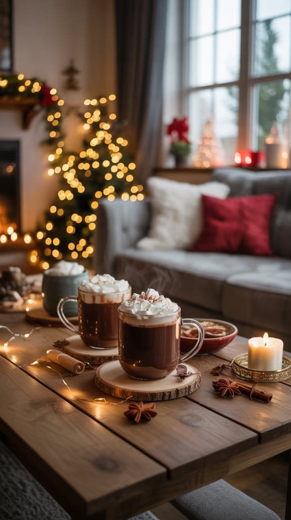 festive hot beverage station