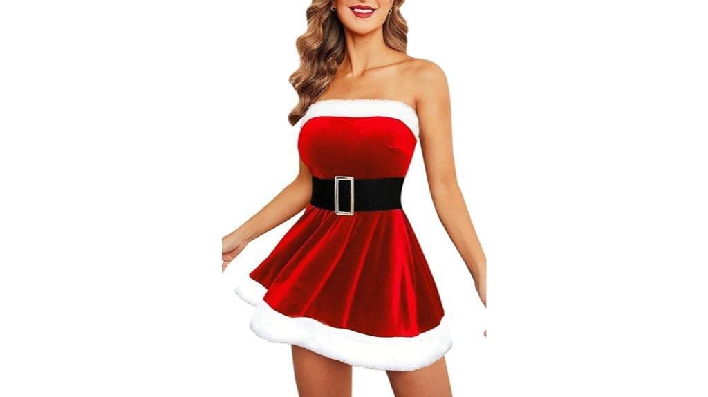 festive santa claus attire