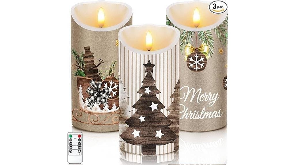 flameless led christmas candles