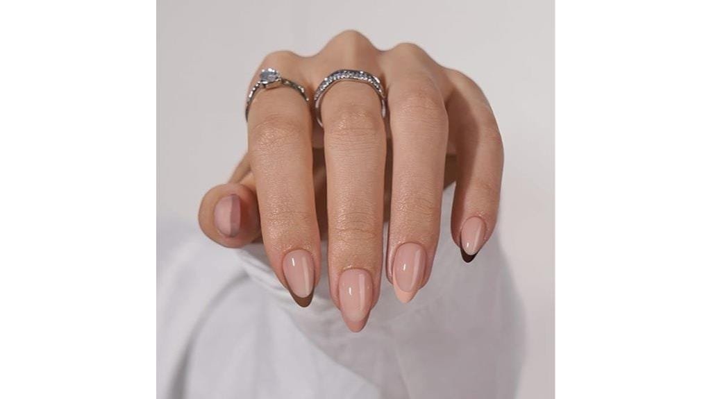 french tip press on nails