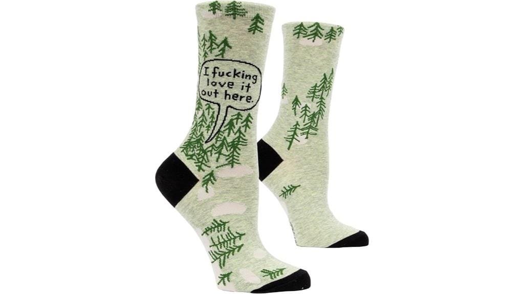 funny novelty crew socks