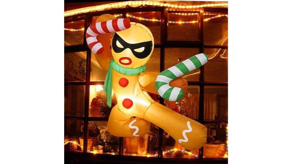 gingerbread man inflatable decoration