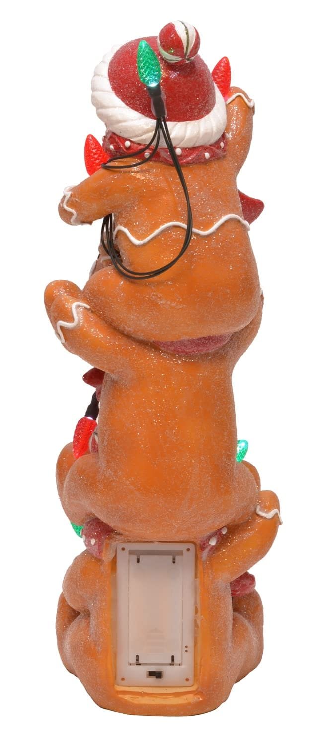 Holiday Stacked Gingerbread Men Figurine Decor