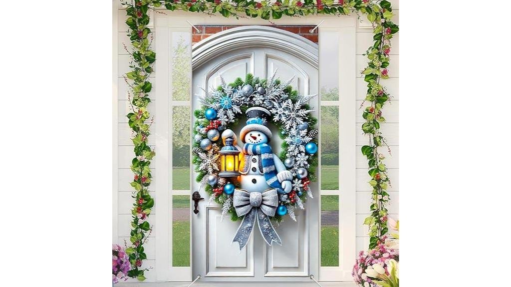 holiday snowman door decoration