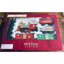 Holiday Santa Express Lighted & Sound Christmas Train Set 15 Ft Diameter Track
