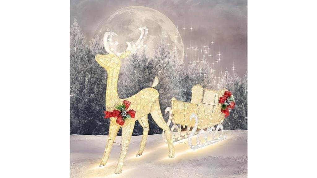 illuminated outdoor holiday decor