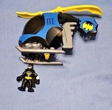 Imaginext BatCopter BATMAN Helicopter 2007 DC Super Friends Mattel
