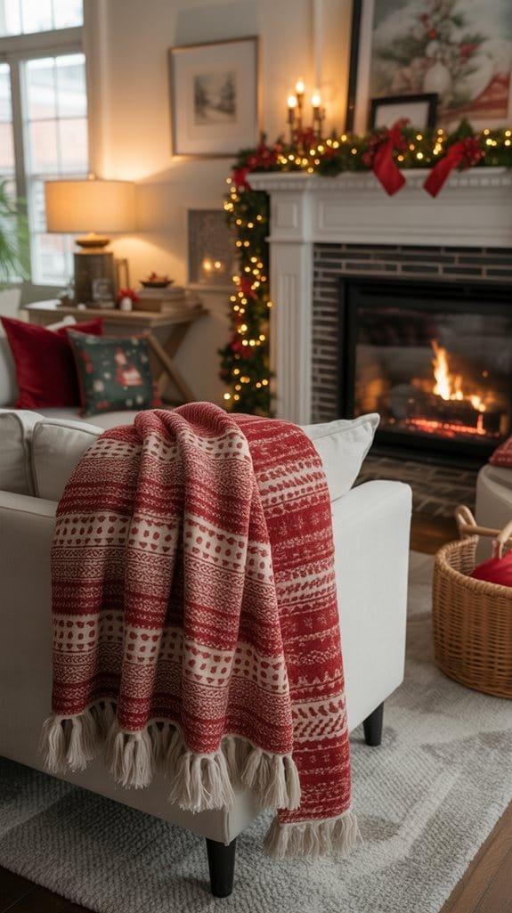 inviting layered soft furnishings