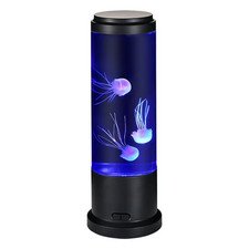 Jellyfish Lava Lamp USB Night Light 11" Color Changing LED Noiseless Aquarium