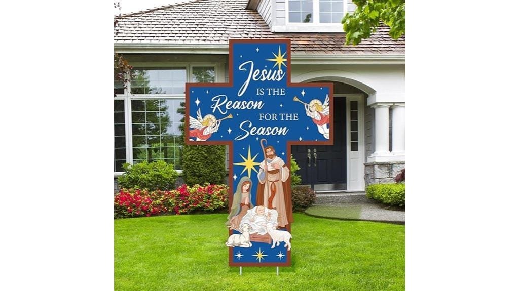 jesus season yard sign