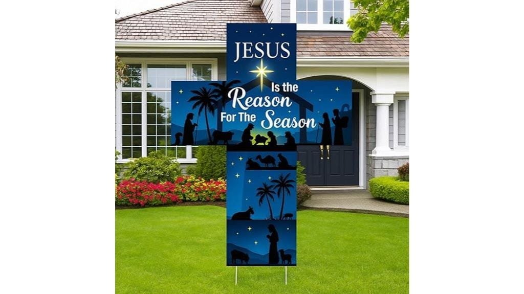jesus yard sign display