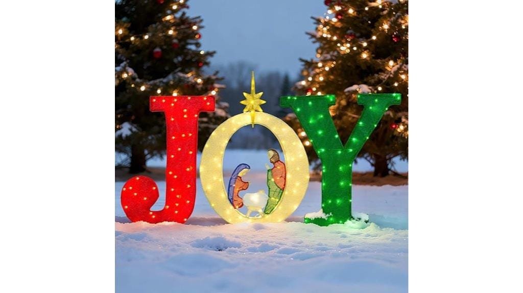 joyful outdoor christmas set