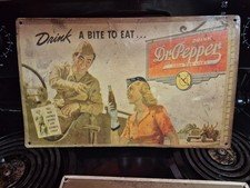 large vintage original advertising metal signs