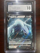 Lugia V 138/195 CGC GEM MINT 10 Ultra Rare Pokemon SWSH Silver Tempest 2022