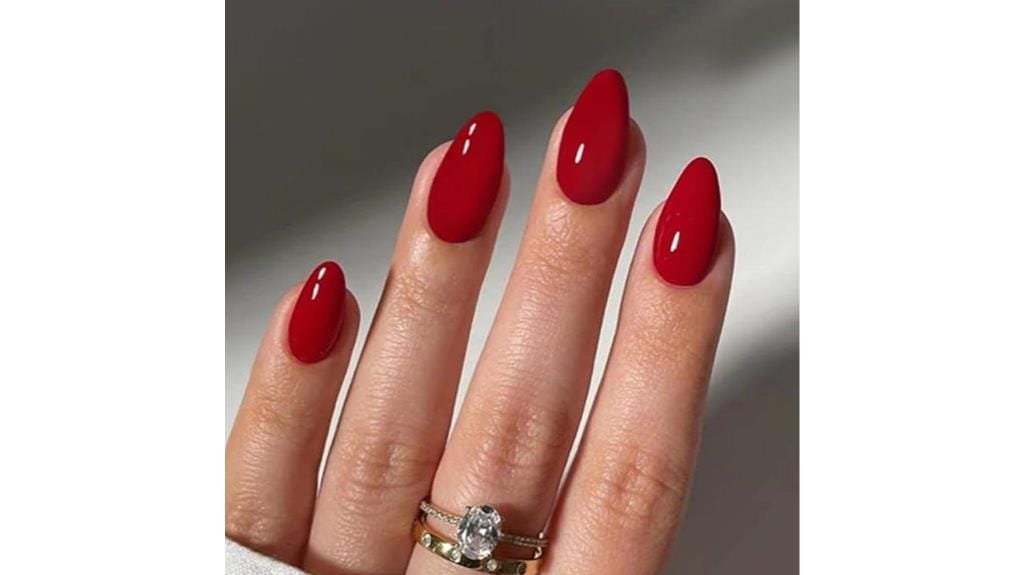 medium almond fake nails