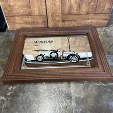 Mercedes Edwardian Tourer 1908 Large 20x15 Vintage Advertising Mirror Man Cave