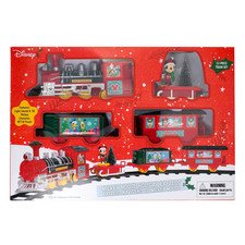 Mickey Mouse Holiday Express 12-Piece Christmas Train Set w/Light & Sound Disney