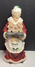 Mrs. Claus Kurt Adler Statue baker gingerbread Christmas Ceramic Resin