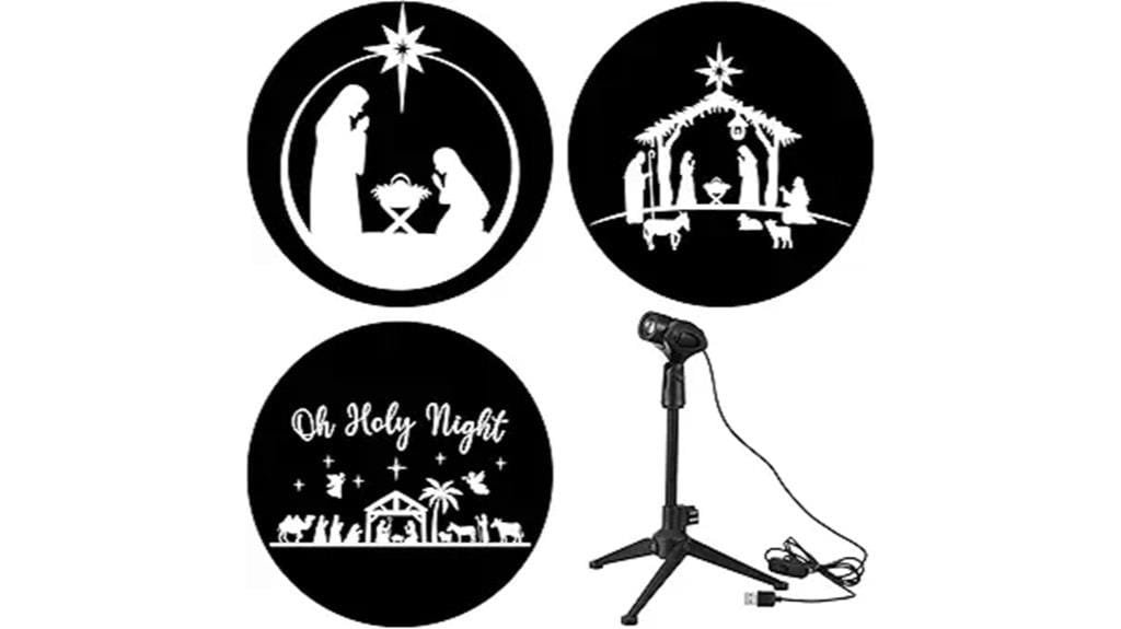 nativity scene projector lights