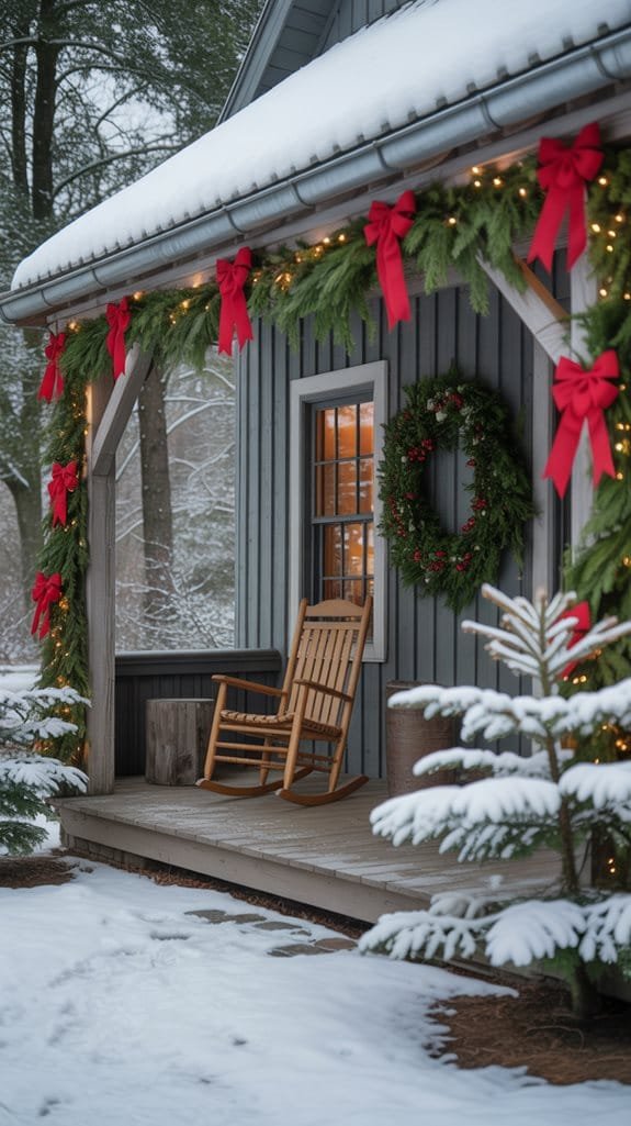 natural rustic porch decor