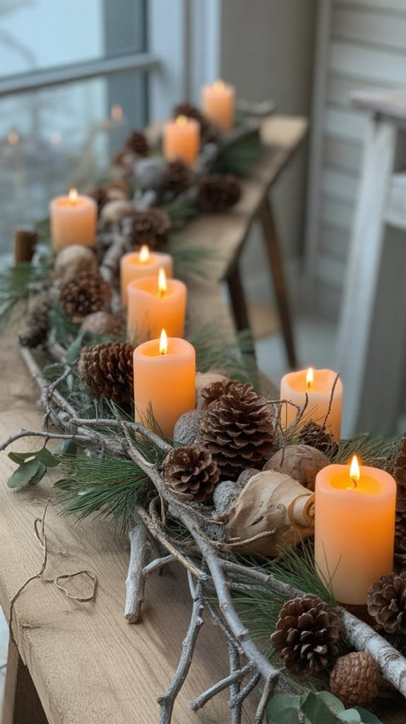 natural rustic woodland display